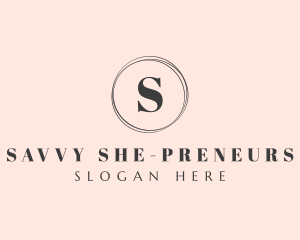 Minimalist Fancy Feminine logo design