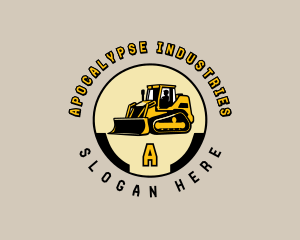 Bulldozer Industrial Machinery logo design