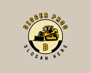 Bulldozer Industrial Machinery logo design