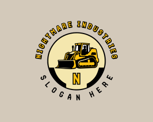 Bulldozer Industrial Machinery logo design