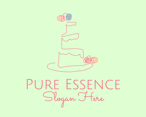 Wedding Cake Pastry logo design