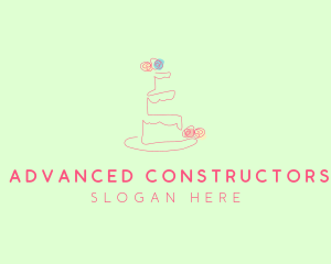 Wedding Cake Pastry logo design