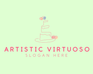 Wedding Cake Pastry logo design