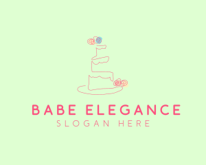 Wedding Cake Pastry logo design