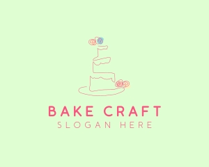 Wedding Cake Pastry logo design