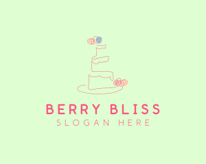 Wedding Cake Pastry logo design