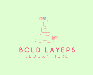 Wedding Cake Pastry logo design