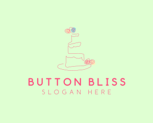 Wedding Cake Pastry logo design