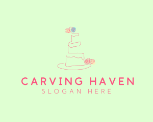 Wedding Cake Pastry logo design