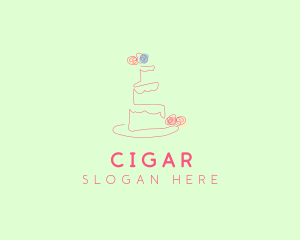 Wedding Cake Pastry logo design