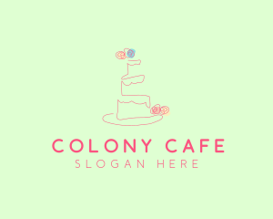 Wedding Cake Pastry logo design