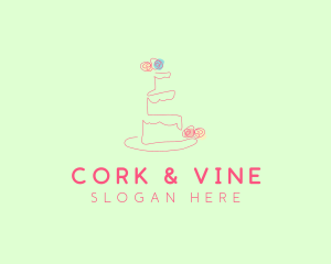 Wedding Cake Pastry logo design