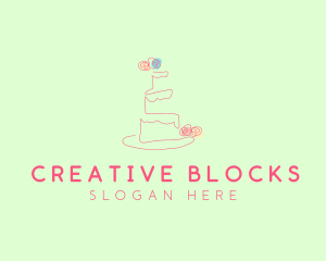 Wedding Cake Pastry logo design