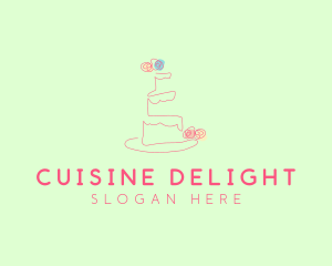 Wedding Cake Pastry logo design