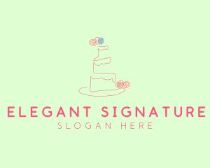 Wedding Cake Pastry logo design