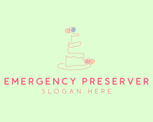 Wedding Cake Pastry logo design