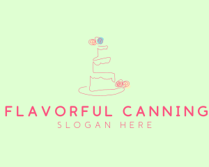 Wedding Cake Pastry logo design