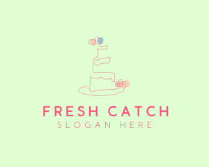 Wedding Cake Pastry logo design