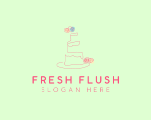 Wedding Cake Pastry logo design