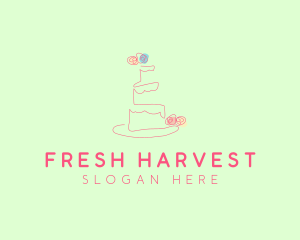 Wedding Cake Pastry logo design