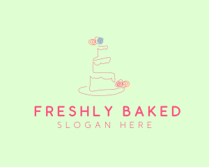 Wedding Cake Pastry logo design