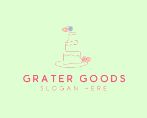 Wedding Cake Pastry logo design