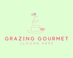 Wedding Cake Pastry logo design