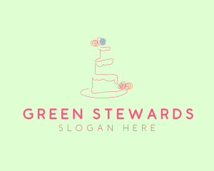 Wedding Cake Pastry logo design