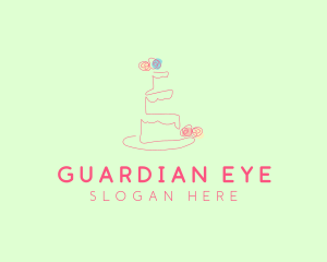 Wedding Cake Pastry logo design