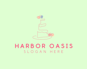 Wedding Cake Pastry logo design