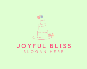 Wedding Cake Pastry logo design