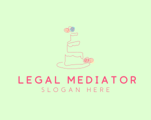 Wedding Cake Pastry logo design