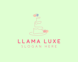 Wedding Cake Pastry logo design