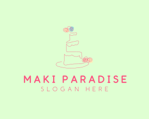 Wedding Cake Pastry logo design