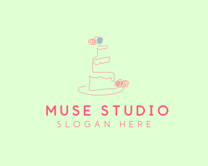 Wedding Cake Pastry logo design