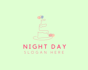 Wedding Cake Pastry logo design