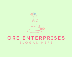 Wedding Cake Pastry logo design