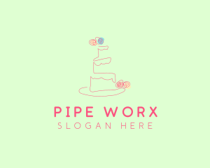 Wedding Cake Pastry logo design