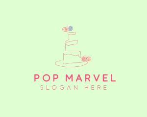 Wedding Cake Pastry logo design