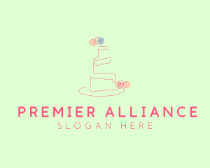 Wedding Cake Pastry logo design