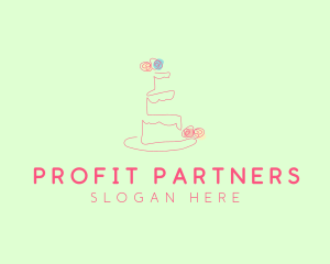 Wedding Cake Pastry logo design