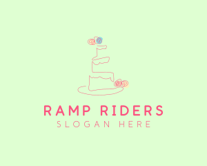 Wedding Cake Pastry logo design