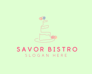 Wedding Cake Pastry logo design