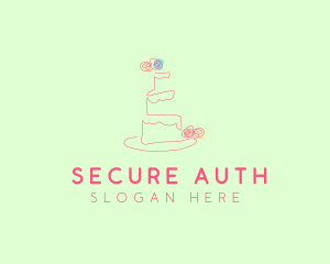 Wedding Cake Pastry logo design