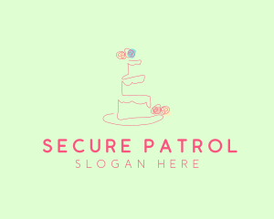 Wedding Cake Pastry logo design