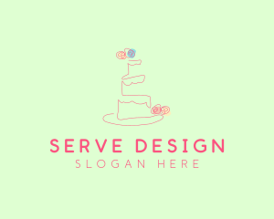 Wedding Cake Pastry logo design