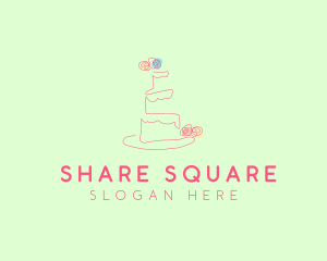 Wedding Cake Pastry logo design