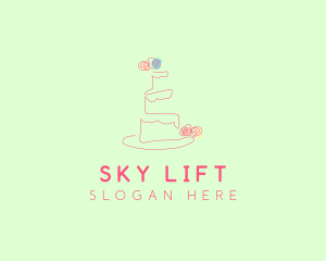 Wedding Cake Pastry logo design