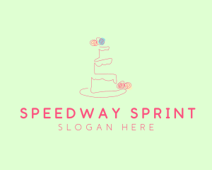 Wedding Cake Pastry logo design