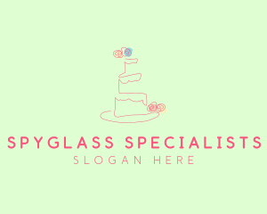 Wedding Cake Pastry logo design